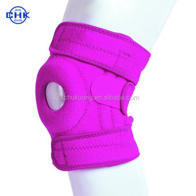 China Adjustable Colorful Non-slip Adjustable Sports Knee Support Custom Sleeve Hinged Knee Brace Protector for sale