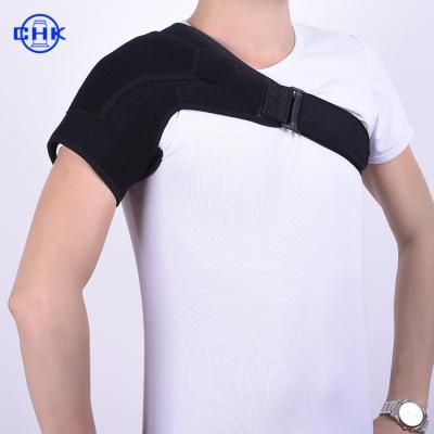 China Custom Breathable Wear Resistant Compression Sleeve Adjustable Shoulder Brace Pressure Support Shoulder Pad Adjustable Free Sample Customized for sale