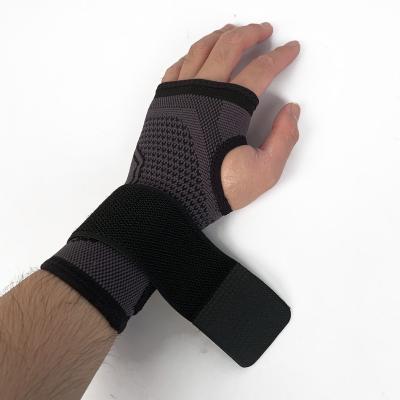 China Universal Adjustable Compression Wrist Support Sleeve Palm Support Wrap for Carpal Tunnel Relief Wrist Pain and Strain Brace for sale