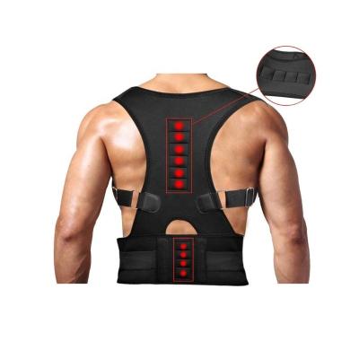 China Back Magnetic Corrector Back Lumbar Support Fully Adjustable Belt Neoprene Posture Support for sale