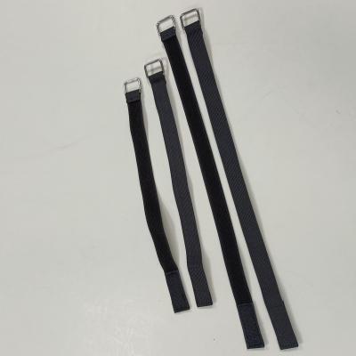 China Reusable Hook And Loop Elastic Custom Hook And Loop Elastic Band Cable Ties With Steel Loop for sale