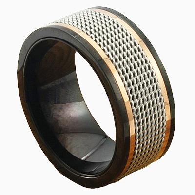 China Stainless Steel IP Black Welded Stainless Steel Steel Meaning Rings for sale