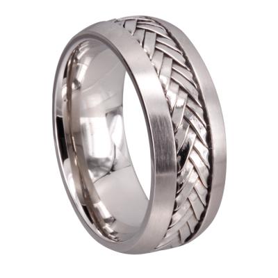 China Vintage MEN&'S STAINLESS STEEL RING Seal Class Rings Stainless Steel Jewelry Gold for sale