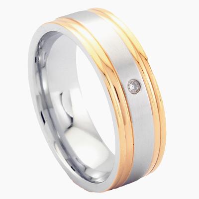 China CZ Stone Jewelry Traditional Chinese Wedding Rings Gold Engagement Ring Designs For Men for sale