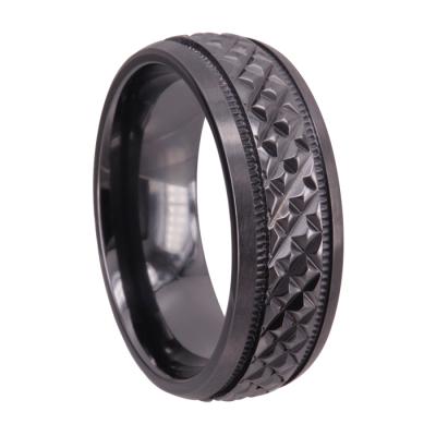 China Chengjewelers TRENDY Designs Nails Titanium Jewelry Ring For Men for sale