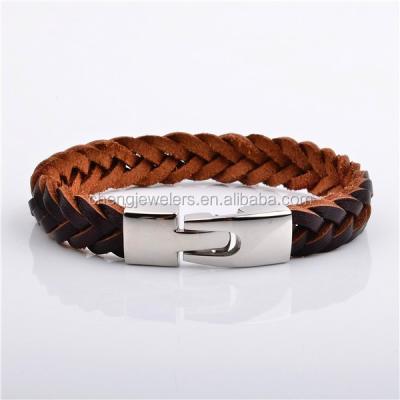 China Men's Styles Leather Skull Bracelet, New Designs For Men's Rope Bracelets for sale