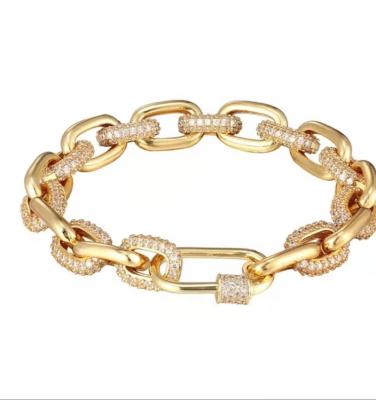 China Shenzhen cheng romantic jewelers wholesales stainless steel 18k gold bracelets for wedding for sale