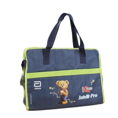 China A4 Security Cartoon Pattern Storage Organizer Custom Canvas Tote Bagwith Custom Printed Logo for sale