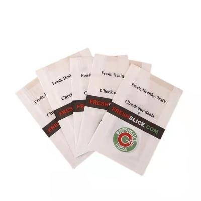 China Biodegradable Ancient Simple Storage Bag Cowhide White Square Bottom Packing Paper Bag With Printed Logo for sale