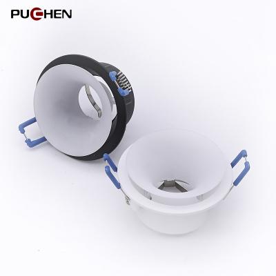 China Modern Puchen GU10 GU5.3 MR16 aluminum round body LED recessed downlight for restaurant hotel living room for sale