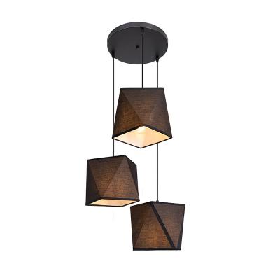 China PUCHEN Style Nordic Industrial Chandeliers E27 High Ceiling Pendants Modern Chandelier For Living Room for sale