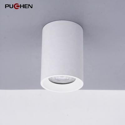 China PUCHEN Industrial Factory Led Warm Surface 70*100mm Aluminum Tube GU10 Downlight Popular Commercial MR16 Light Fixture for sale