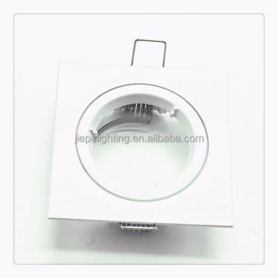 China Square design aluminum alloy factory price gu10 recessed halogen downlight for sale for sale