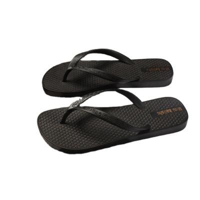 China China Supplier Solid-Color Cushioning Flat Men's Custom Flip Flops Indoor And Outdoor for sale