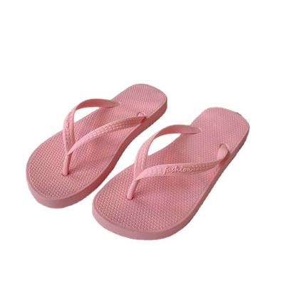 China Damping Summer Fashion Candy Color Beach Bathroom Flip Flops PVC Slippers Ladies Slippers for sale