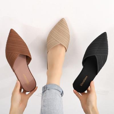 China New deodorization women summer beach Roman sandals and slippers flower shoes ladies flat sandals and slippers for sale