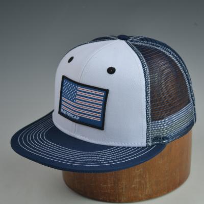 China JOINT Woven Logo Snapback Mesh Caps High Quality Classic Patch Label Custom Baseball Cap For Sprots for sale