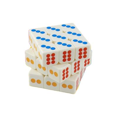 China Cartoon Toy Promotional Gift 3x3 Magic Speed ​​Cube Puzzle Online Magic Cube In Fashion Stickerless White Games for sale