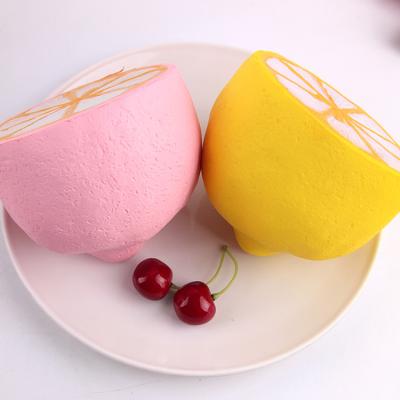 China Good Quality Soft Rare Colorful Lemon Toy Wholesale Slow Rising Squeeze for sale