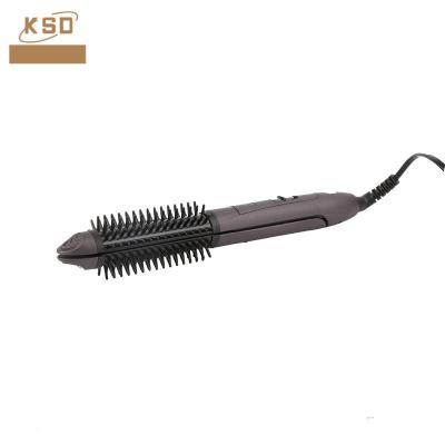 China Adjustable Temperature Professional Hair Curler with Bristle Comb and Customized Logo for sale