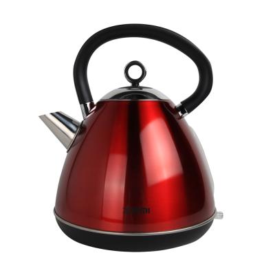 China 360 Degree Blackout Full Automatic Electric Tea Kettle Low Temperature Rotation Colorful Stainless Steel Electric Kettle for sale