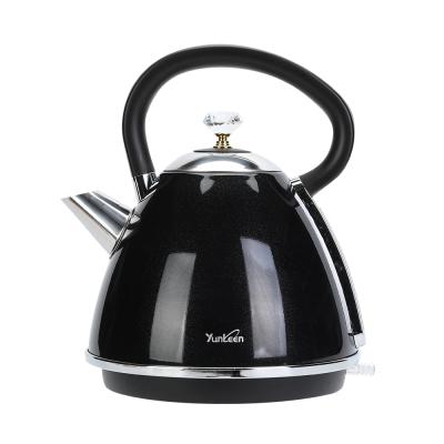 China Premium Low Rotation Nordic Custom Hot Kettle 360 ​​Degree Style Electric Kettles With Water Window Viewable Tea Kettle for sale