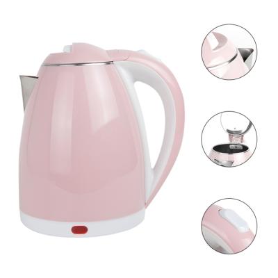 China 360 Degree Rotating Kitchen Base Home Restaurant Using Pink Electric Jug Kettle Logo Customized Electric Kettle for sale