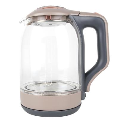 China 360 Degree Pot Health Base Kettle Stainless Steel Portable Glass Kettle Household Hot Automatic Electric Kettle Rotation Appliances for sale