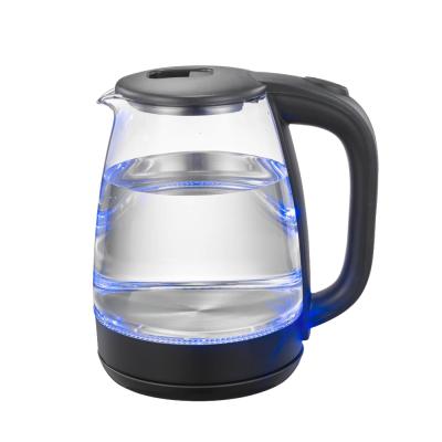 China 360 Degree Rotation Base Factory Customized 1.8L Electric Water Glass Tea Kettle Hot Water Pot For Home Clear Body Healthy Silicon for sale