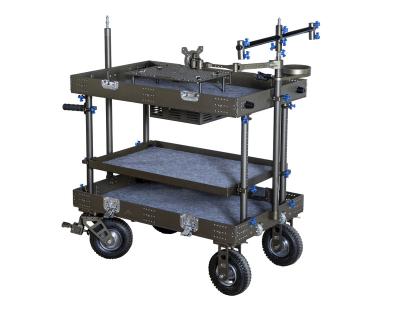 China TV making two extra wheels make it easier to transport the cart when fold it with 10 inch pneumatic wheels with two brakes Dit cart for sale