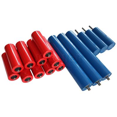 China Center Shaft Idler Roller With 1 Inch Shaft Size And Long Lifespan for sale