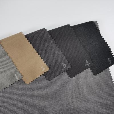 China Anti Pill Hot selling factory direct sale polyester rayon spandex fabric Fil-a-Fil solid fabric for suits for sale