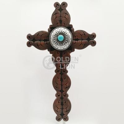 China Europe Polyresin Religious Cross Classic Pattern High Quality Resin Cross for sale