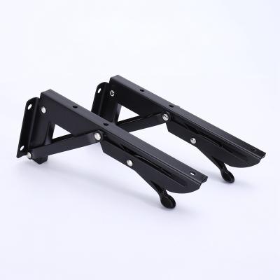 China Furniture Hardware 90 Degree Wall Mount Angle Corner Adjustable Support Folding Brackets for sale