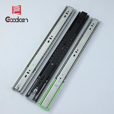 China Modern High Quality Full Soft Narrow 3 Fold Extension Ball Bearing Drawer Slide for sale