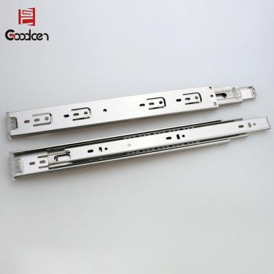 China Modern 45MM 3 Fold Full Ball Bearing Telescopic Channel Extension Drawer Slide for sale