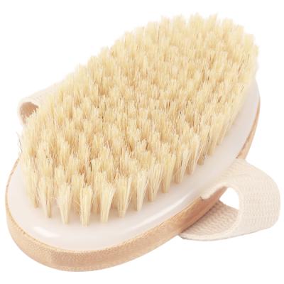 China WELLRICH All Natural Dry Skin Brush for Skin Detox, Improve Skin Health and Beauty, Bamboo Dry Brush with Soft and Stiff Natural Bristles for sale