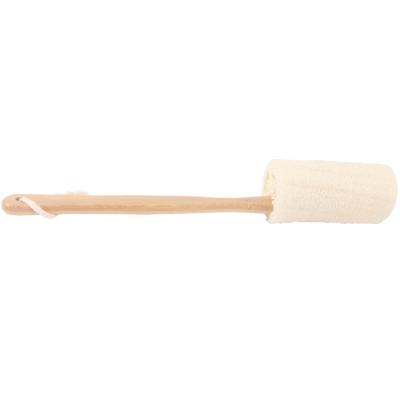 China WELLRICH All Natural Loofah Back Scrubber for Shower, Natural Loofah Sponge Exfoliating Body Sponge, Bamboo Long Handle Back Brush for sale