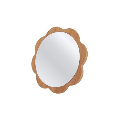 China WELLRICH Sunflower Mirror Lighted Makeup Desk Mirror for Bathroom Shower Travel Table Hand Mirror for sale