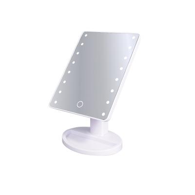 China WELLRICH lighted lighted makeup mirror with 16 led lights, mirror with touch sensor control for sale