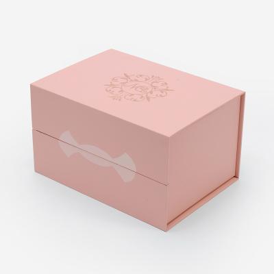 China New Trend Materials Logo Premium Luxury Pink Cardboard Recycled Magnetic Gift Box Gift Wig Paper Hair Extension Custom Packaging for sale