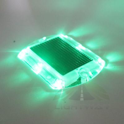 China High brightness plastic bikecycle road warning light solar dual side led road stud outdoor traffic warning products for sale