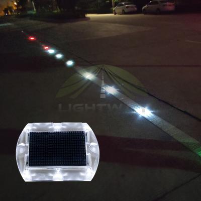 China Plastic Pedestrian Crossing Led Light Solar Sidewalk Platform Solar Road Stud for sale