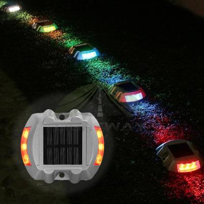 China Aluminum Foil Led Reflective Plotter Pavement Marker Dock Light Road Stud Price Solar Road Flashing Spike for sale