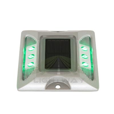 China Aluminum Alloy Solar Powered Cat Eye Road Stud Reflector for sale