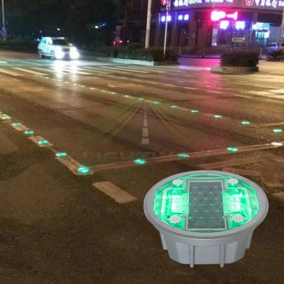 China Cast aluminum load capacity 30T embedded solar road stud led road stud solar road stud with led for sale