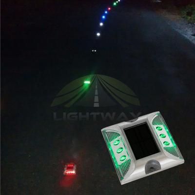 China China Cast Aluminum Manufacturer Solar Lights Led Beacon Solar Road Stud For Driveway for sale