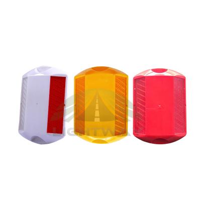 China High Brightness Single Side Plastic Square Price Stud ABS Road Stud Reflectors Waterproof Reflective Road Stud for sale