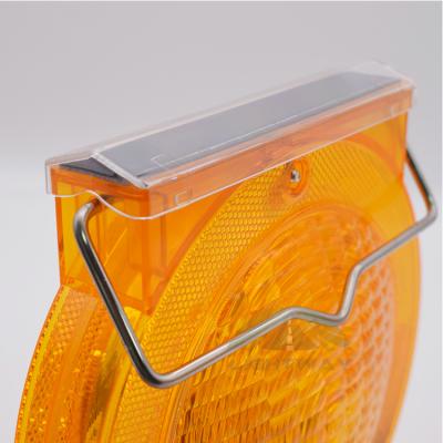 China PS Mask + PE Plastic Base Solar Signal Construction Flashing Light Traffic Barricade Lamp for sale