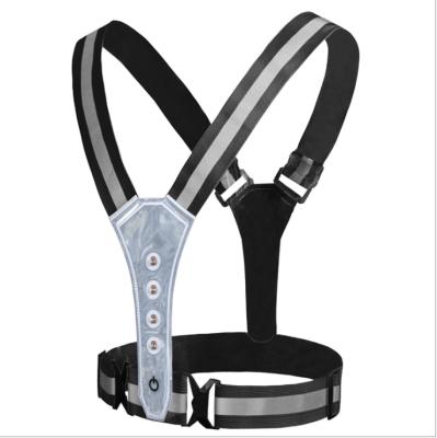 China Wholesale High Quality Water Proof Adjustable Belt Led Light Sport Safety Running Vests for sale